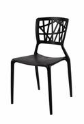 Krzesła - D2 Bush Krzesło inspirowane Viento Chair 42x41 cm, czarne 23793  - miniaturka - grafika 1