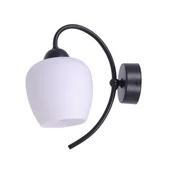 Lampy ścienne - Bella kinkiet 1xE27 czarny/biały K-5187 - miniaturka - grafika 1