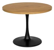 Stoły - Stół z okrągłym blatem dąb złoty D6-E18 - miniaturka - grafika 1