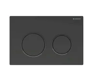 Przyciski spłukujące - Geberit Omega20 - Kontrola spłukiwania, czarny mat 115.085.16.1 - miniaturka - grafika 1