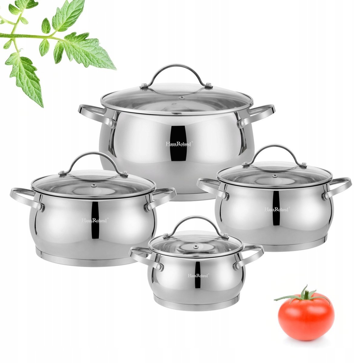 Komplet ZESTAW GARNKÓW nierdzewnych 8EL Garnki tradycyjne GARNEK kpl