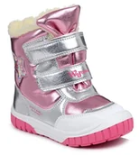 Buty dla dziewczynek - Buty zimowe dziecięce ocieplane wysokie na rzepy Wojtyłko Z23030 -27 - miniaturka - grafika 1