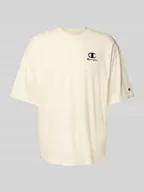 Koszulki męskie - T-shirt o kroju relaxed fit z wyhaftowanym logo - miniaturka - grafika 1