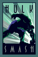 Plakaty - Pyramid Posters Marvel Deco Hulk Uderzenie - plakat - plakat 61x91,5 PP33504 - miniaturka - grafika 1