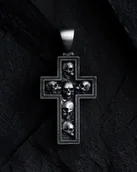 Wisiorki - Srebrny krzyż INNER DEMONS - miniaturka - grafika 1