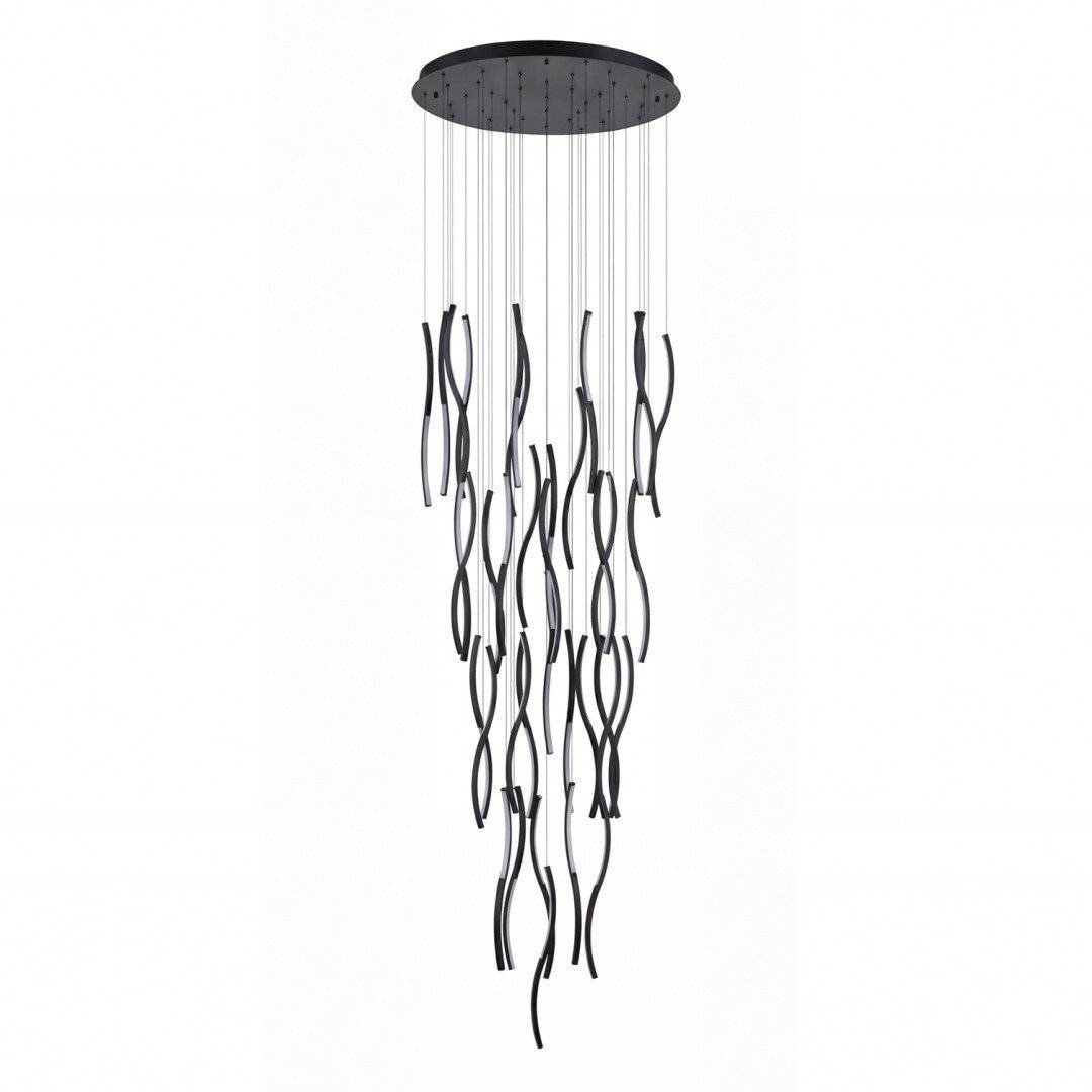 Lampa wisząca Azzardo Lampa Wisząca LED FLOW Czarna 324W Azzardo AZ7227