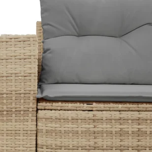 Sofa ogrodowa z poduszkami, 2-osobowa, beż, polirattan Lumarko! - Sofy ogrodowe - miniaturka - grafika 8