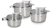 Zestawy garnków i patelni - Zestaw Garnków Zwieger Visionary 6 Elementów Garnki Zwieger Gaz Indukcja - miniaturka - grafika 1