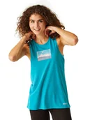 Koszulki i topy damskie - Regatta Top funkcyjny "Freedale III" w kolorze niebieskim - miniaturka - grafika 1