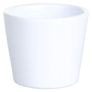 Osłonka ceramiczna prymula 440 12 cm biała mat Cermax - Donice - miniaturka - grafika 1