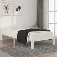 Łóżka - Łóżko z litego drewna sosna biała 90x200 cm - miniaturka - grafika 1
