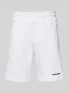 Spodnie sportowe męskie - Szorty z dzianiny dresowej z elastycznym pasem - miniaturka - grafika 1