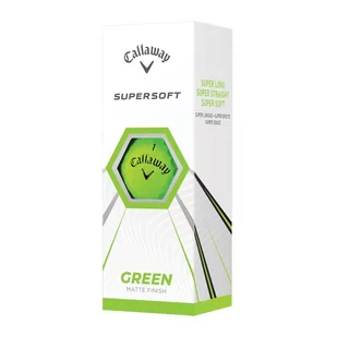 Matowe piłki golfowe CALLAWAY SUPERSOFT (zielone) - Golf - miniaturka - grafika 3