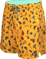 Kąpielówki męskie - SAXX OH BUOY 2N1 VOLLEY 5" YELLOW REMOTE ISLAND S - miniaturka - grafika 1