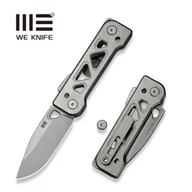 Noże - WE Knife Tyro Gray Titanium, Stonewashed CPM 20CV by Snecx Tan (WE24001-2) - miniaturka - grafika 1