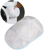 Pokrowce na ubrania - Pokrowiec do prania czapki z daszkiem siatka ochronna na zamek - miniaturka - grafika 1