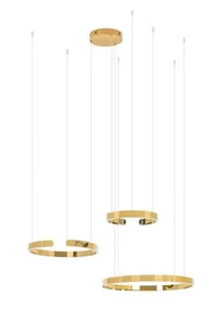 KingHome Lampa wisząca VISTA TRIPLE złoty chrom JD8125.GOLD - Lampy sufitowe - miniaturka - grafika 1