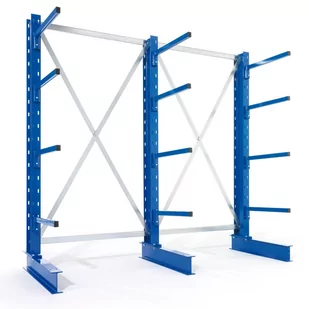 Regał wspornikowy jednostronny, 535 kg, 2500x1330x630 mm, dodatkowy - Szafy i regały magazynowe - miniaturka - grafika 4