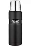 Termosy - Thermos stal nierdzewna King 470 ML butelka, matowy czarny, 0,47 l 190755 - miniaturka - grafika 1