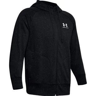 Bluza męska Under Armour  SPECKLED FLEECE FZ HOODIE-BLK M - Bluzy sportowe męskie - miniaturka - grafika 1
