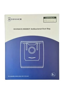 Worki Antybakteryjne Ecovacs 3szt. -N10/T9/T9 AIVI/N8+/N8 PRO+/T8+/T8 AIVI+ - Akcesoria do robotów sprzątających - miniaturka - grafika 1