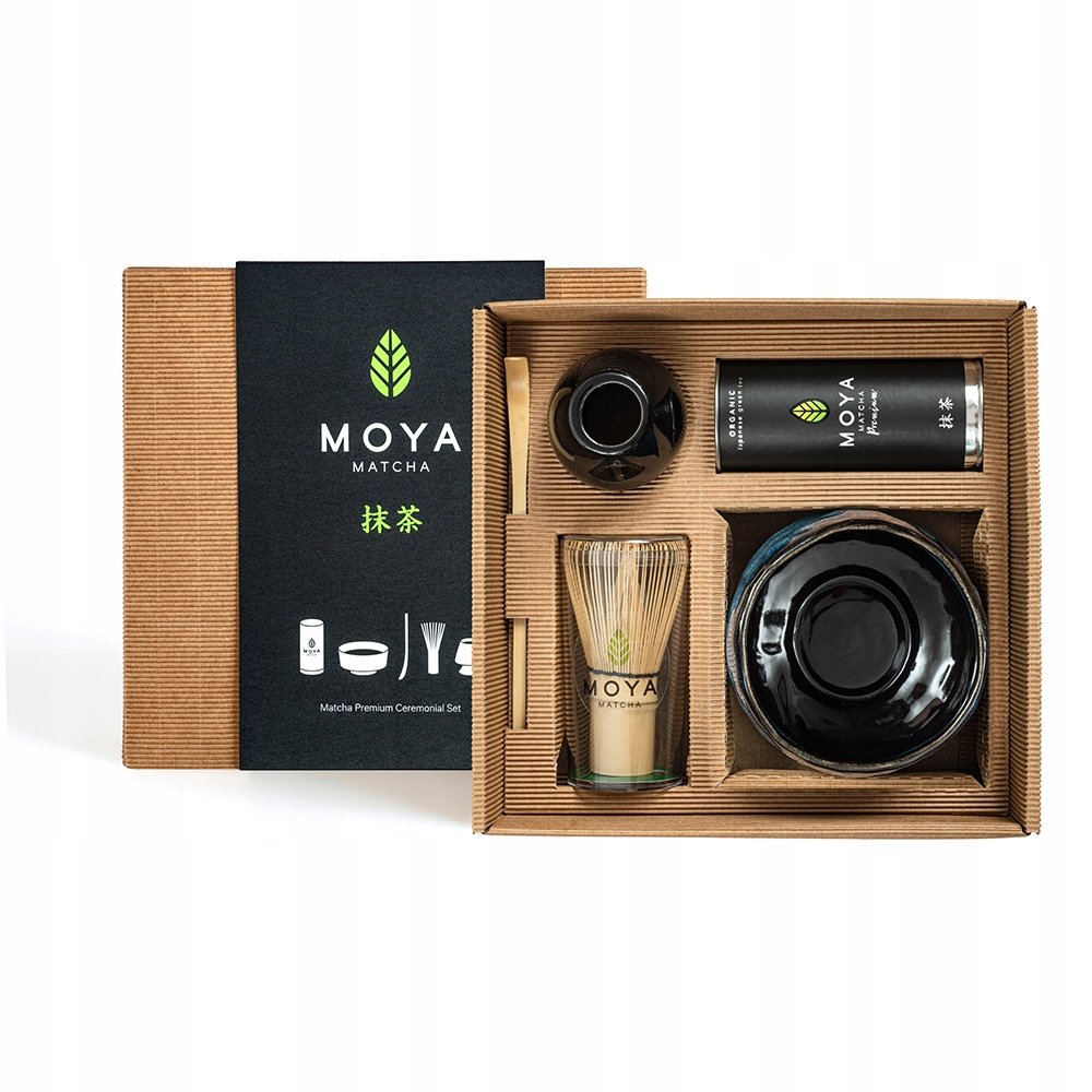 Zestaw do matchy ceremonialny Moya Matcha Luksusowa i czarka Taro