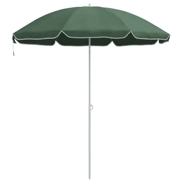 Parasol plażowy Zielony 161 x 193 cm Poliester