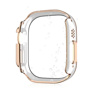 Wodoodporne zintegrowane etui INF do Apple Watch 7/8/9/SE2, 41 mm, różowo-złote - Akcesoria do smartwatchy - miniaturka - grafika 1