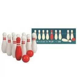 Gra drewniana, Kręgle do zabawy dla dzieci | Egmont Toys uniw - Zabawki i gry sportowe - miniaturka - grafika 1