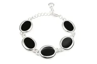 Bransoletki - Bransoletka Czarne Owale Klasyczna - miniaturka - grafika 1