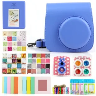 LOVEINSTANT Zestaw akcesoriów 7w1 do FUJIFILM Instax Mini 8/9 Niebieski - Torby fotograficzne i futerały - miniaturka - grafika 1