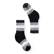 Skarpetki damskie - Smartwool Unisex Youth Kids' Hike Full Cushion Striped Crew skarpety, czarne, S - miniaturka - grafika 1