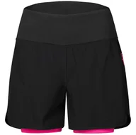 Spodnie sportowe damskie - Damskie spodenki kolarskie Etape Claudia Rozmiar: S / Kolor: czarny/różówy - miniaturka - grafika 1