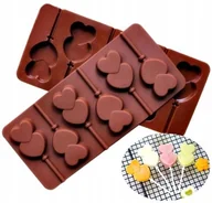 Formy do ciast - FORMA SILIKONOWA DO LIZAKÓW CZEKOLADY PIECZENIA - miniaturka - grafika 1