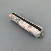 Piórniki - Piórnik mini prostokąt paisley szare - Bee-bee - miniaturka - grafika 1