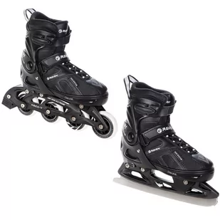 Rolki Łyżwy 2W1 Raven Pulse Black 43-46 - Łyżwy - miniaturka - grafika 1