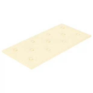 vidaXL Panele ścienne, 12 szt., kremowe, 60x30 cm, sztuczna skóra 343989 - Panele ścienne i boazeria - miniaturka - grafika 4