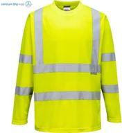 Odzież robocza - PORTWEST S178 T-SHIRT OSTRZEGAWCZY Z DŁUGIMI RĘKAWAMI; ŻÓŁTY - miniaturka - grafika 1