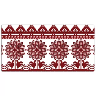 Podkładka na biurko Kurpiowe wycinanki 120x60 cm, Dywanomat - Podkładki na biurko - miniaturka - grafika 1