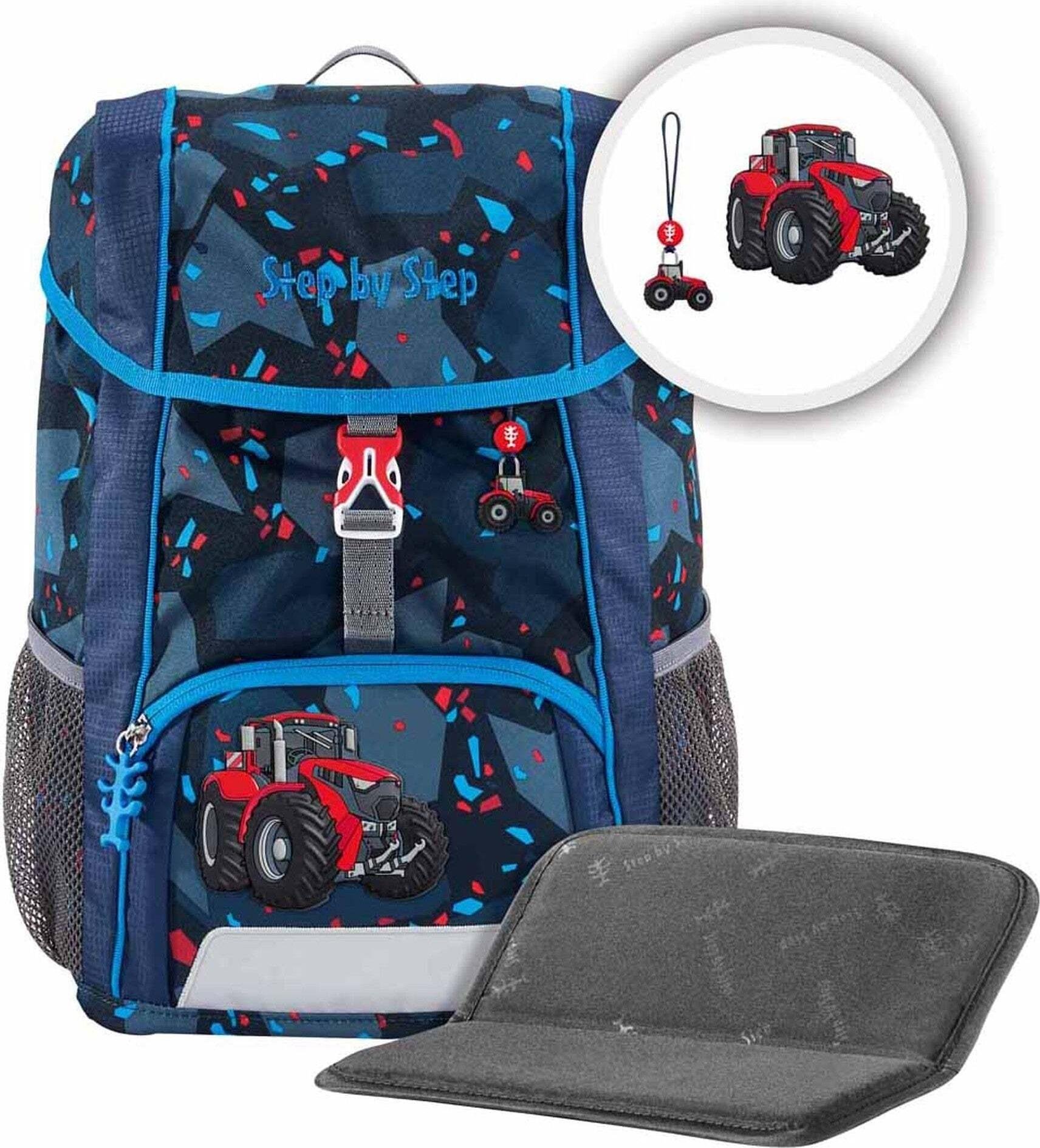 Step by Step plecak rekreacyjny Rucksack KID Backpack-Set 13L Tractor Freddy granatowy