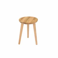 Taborety i hokery - Taboret lub hocker okrągły z litego dębu Modern Oak, Wykończenie nogi - Buk olejowany, Wysokość [cm] - 41, Średnica siedziska [cm] - 30 - miniaturka - grafika 1
