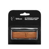 Tenis ziemny - Owijka podstawowa Wilson RF Leather Replacement Grip Brown - miniaturka - grafika 1