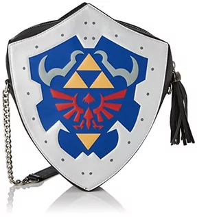 Torebki damskie - Zelda Nintendo Legend Hylian Shield damska torba na ramię z łańcuszkiem codzienny plecak na co dzień, 22 cm, niebieska - grafika 1