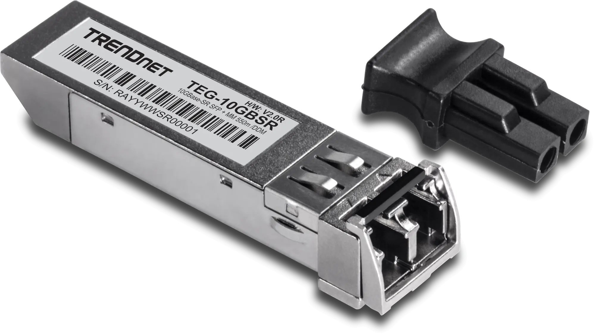 Moduł SFP TRENDnet moduł przekaźników sieciowych Swiatłowód 10000 Mbit/s SFP+ 850 nm TEG-10GBSR/2