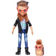 Lalki dla dziewczynek - Mattel Enchantimals Lalka + Zwierzątko Hixby Hedgehog FJJ22 - miniaturka - grafika 1
