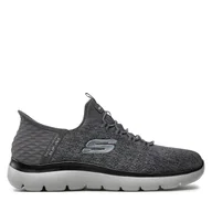 Sneakersy męskie - Sneakersy Skechers 232469 CCBK Szary - miniaturka - grafika 1