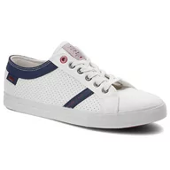 Sneakersy męskie - Cross Jeans Sneakersy II1R4005C Biały - miniaturka - grafika 1