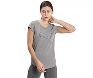 Koszulki i topy damskie - PUMA Performance Heather Cat Tee W Koszulka damska - miniaturka - grafika 1