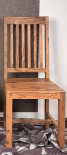 Krzesło drewniane PU Light Palisander - Krzesła - miniaturka - grafika 1