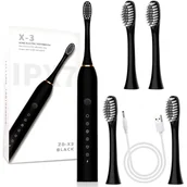 Końcówki do szczoteczek elektrycznych - Elektryczna Szczoteczka Soniczna do Zębów Zestaw 4 końcówki - miniaturka - grafika 1